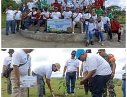 BRI Tebar Pesona Hijau, Ribuan Bibit Buah di Sebarkan dan Tanam di Loteng