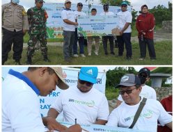 BRI Cabang Praya, Tanam Ratusan Bibit Buah di Taman Buah Mujur