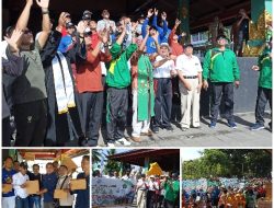 Bupati Loteng, Lepas Jalan Sehat Kerukunan Dalam Rangka HAB ke 77