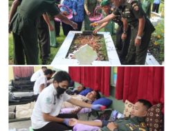 Hari Juang TNI AD Ke-77, Kodim Loteng Gelar Baksos dan Donor Darah
