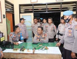Kapolres Loteng Cek Kesiapan Petugas Di Jajaran Polsek