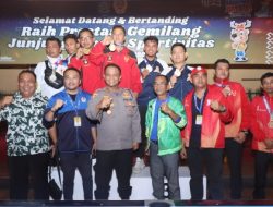 Kapolres Loteng, Berikan Semangat Atlet Biliard di Porprov XI