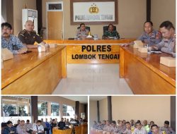 Wakapolres Loteng Pimpin Rapat Lintas Sektoral Sambut Lebaran Ketupat