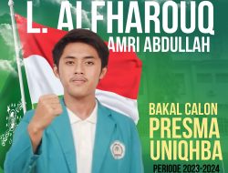 Lalu Alfharouq Janji Bawa Aspirasi, Tridharma Mahasiswa Menuju BEM UNIQHBA Maju dan Bermutu