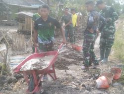 Dari TMMD Ke 177: 7 Titik Pemasangan Gorong-Gorong Jalan Baru Rampung Dikerjakan