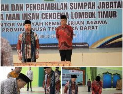 Direktur GTK Kemenag RI, Lantik H. Nasruddin Jadi Kepala MAN IC Lotim
