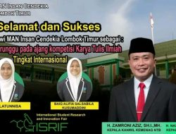 Bawa Misi Besar, Siswi MAN IC NTB, Juara Lomba Karya Ilmiah di Jepang