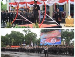 Polres Loteng Gelar Upacara Peringatan Hari Bhayangkara Ke-78