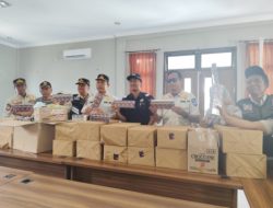 Satpol-PP Sita puluhan Ribu Batang rokok Ilegal