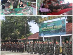 Dandim Loteng Pimpin Upacara Peringatan HJ TNI, di Rangkai Baksos