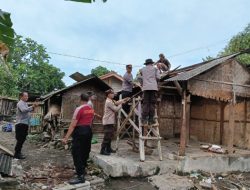 Polsek Jonggat Inisiasi Bedah RTLH di Desa Sukarara