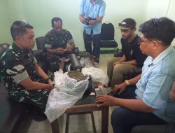 Ganja Kering Seberat 488 Gram, Berhasil Diamankan TNI