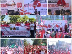 Rayakan HUT RI Ke 80, Puluhan Ribu ASN Kemenag NTB Ikuti Jalan Sehat Kerukunan