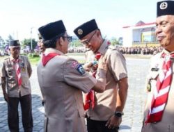Hadi Pramuka ke-64 di Loteng, di Pusatkan di Halaman Kantor Bupati