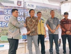 Bupati Loteng, Serahkan SPAM Mandalika Ke Prusda Tirta Ardhia Rinjani Loteng