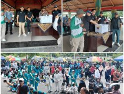 Ribuan Peserta Jalan Sehat Kerukunan, Tumpah di Alun Alun Tastura Loteng, Dilepas Kabag TU Kanwil Kemenag NTB