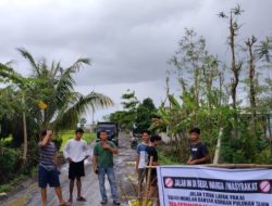 Jalan Desa Bilelando-Kidang Parah, Warga Lakukan Penutupan, Adi Saputra : Ini Jadi Kado 2026 Pemda Loteng