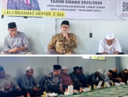 Peduli Ponpes, Lalu. M. Ahyar Reses di Ponpes Darul Muttaqien NW Penujak