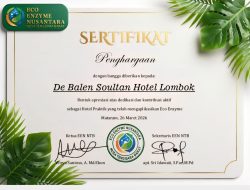 Keren, De Balen Soultan Lombok Raih Penghargaan Hotel Ramah Lingkungan