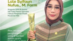 Peduli Guru Madrasah, Lale Syifa Dapat Piagam KWP Award  2026