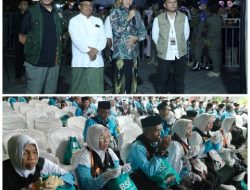 Wabup Lepas 393 JCH Asal Loteng di Halaman Masjid