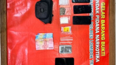 Empat Terduga Pelaku Pengedar Narkoba diamankan Resnarkoba Polres Loteng
