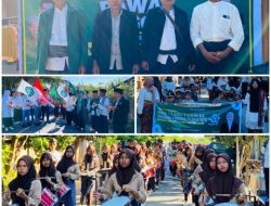 Pawai Alegoris HUT Ke-57 Ponpes Nurmadani NW Semoyang Berlangsung Semarak