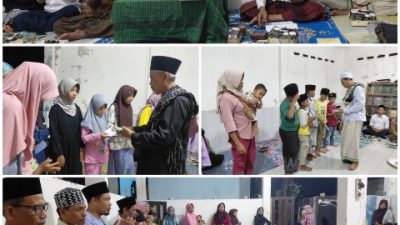 Di Malam Asyura Majlis Taklim Marfuah Sukaraja, Santuni Puluhan Anak Yatim