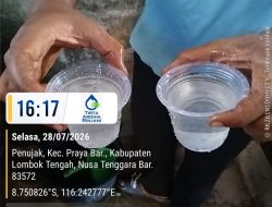 Air PDAM di Penujak Sudah Jernih Dan Layak Dikonsumsi