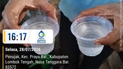 Air PDAM di Penujak Sudah Jernih Dan Layak Dikonsumsi