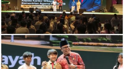 700 Pelajar Kristen se-Kota Mataram Gelar Do,a Bersama Kakanwil Kemenag NTB