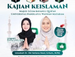 Rabu 19 Agustus 2026, Dr. Oki Isi Mimbar Dakwah di UNW Mataram