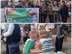 IAIH NW Lotim Serahkan Bantuan Korban Kebakaran Kampung Adat Sade