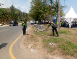 Polresta Loteng Olah TKP Laka Lantas di Kuta Mandalika, Satu WNA Meninggal