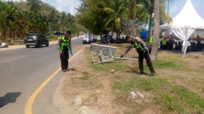 Polresta Loteng Olah TKP Laka Lantas di Kuta Mandalika, Satu WNA Meninggal
