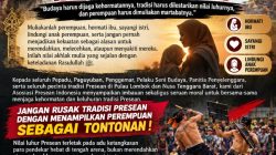 API Jaga Marwah Peresean, Lestarokan Budaya Sasak