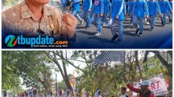 Tampilkan Variasi Formasi Unik, Hari Kedua Gerak Jalan Tingkat SMP/MTs Berlangsung Meriah