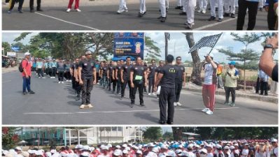 Dispora Sukses Jadi Koordinator Lomba Gerak Jalan HUT Ke 81 Loteng, Tingkat OPD dan Umum, Jadi Penutup