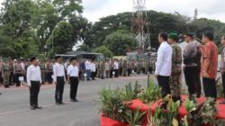 Amir Hamzah Cakades Sukaraja, di Daulat Jadi Perwakilan Pembacaan Ikrar Pilkades Damai